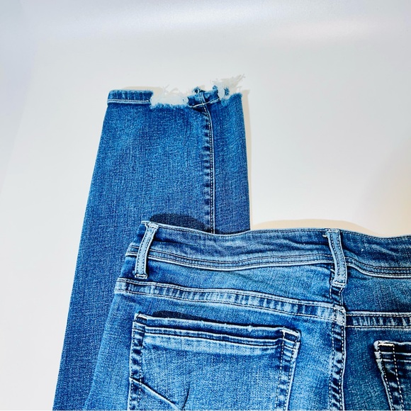 BKE jeans Payton Mid Rise Straight leg jeans distressed stretchy women size 32 - Picture 9 of 13